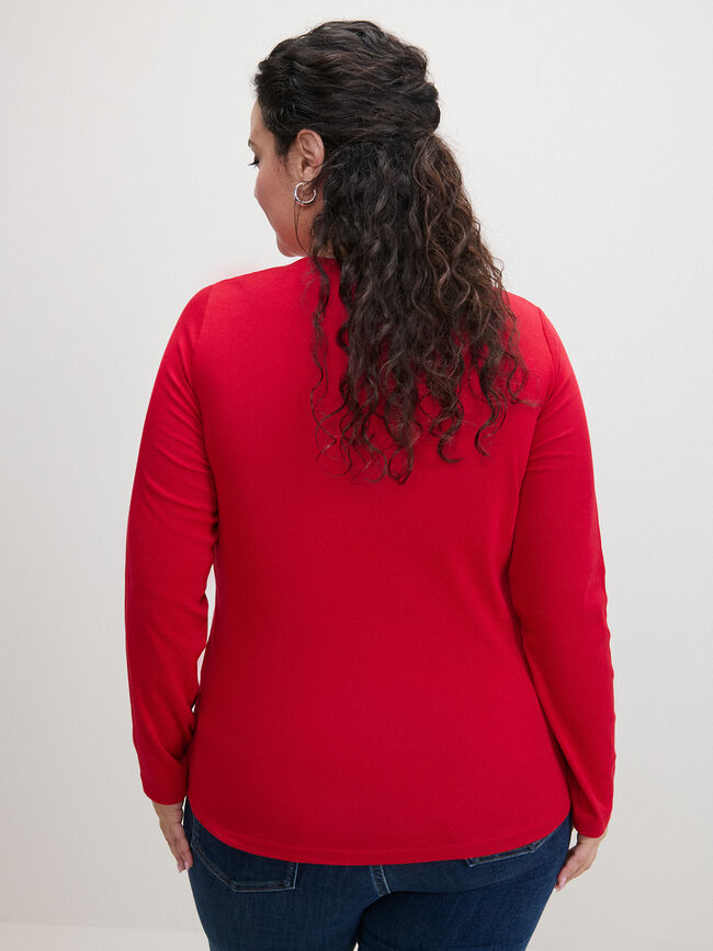 CAMISETA MANGA LARGA Rojo