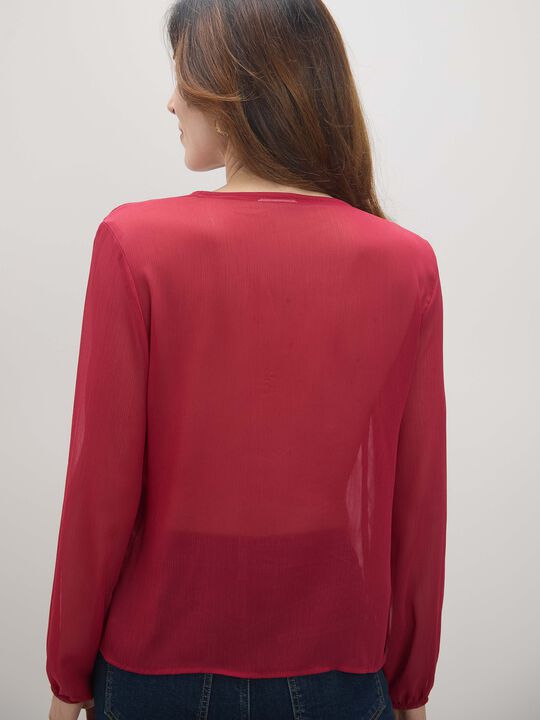 blusa volantes Rojo image number null