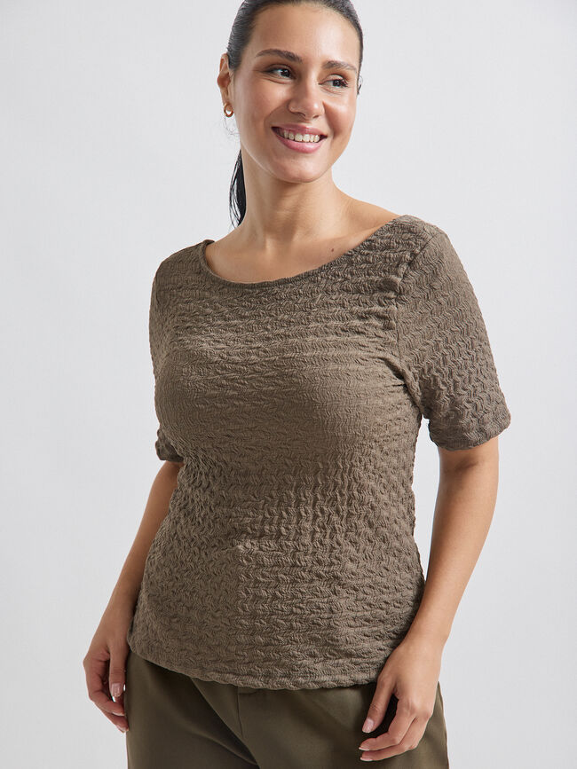 CAMISETA TEXTURA Kaki