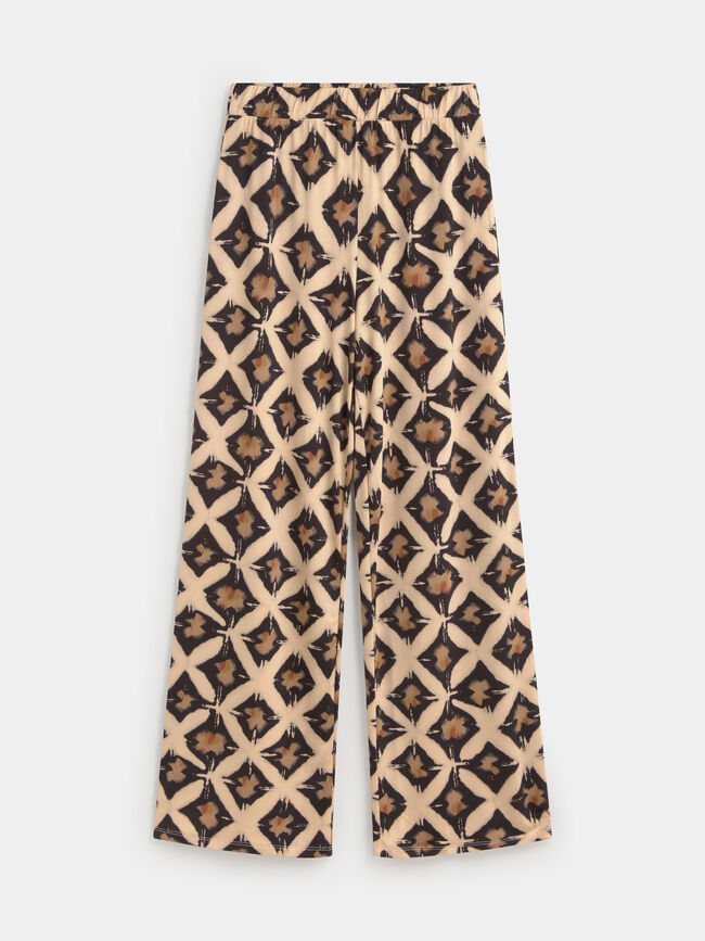 PANTALON ESTAMPADO Negro