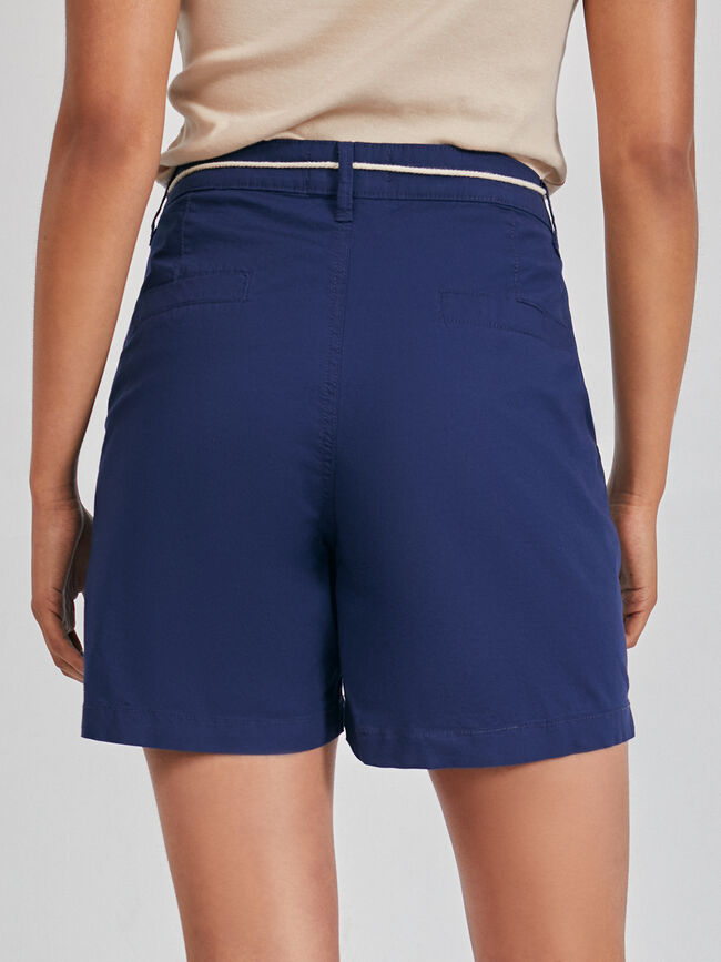 Short algodón borlas Azul Marino