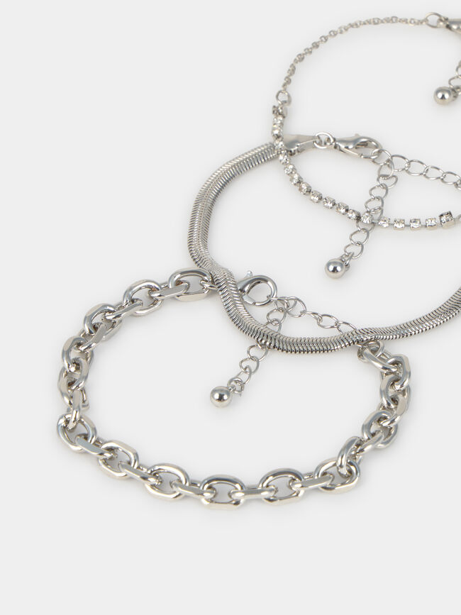 PACK PULSERAS Plata