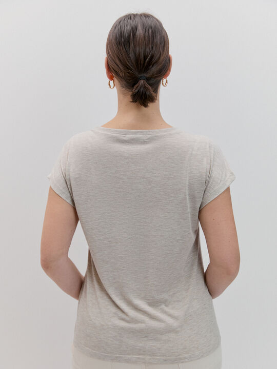 CAMISETA LEOPARDO DEGRADADO beig vigore image number null