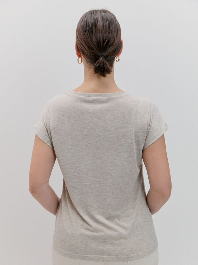 CAMISETA LEOPARDO DEGRADADO beig vigore