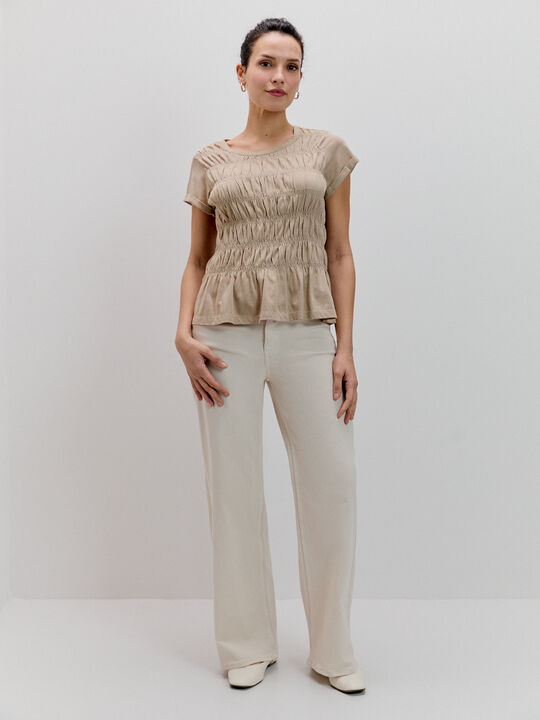 CAMISETA GOMA CANILLA Vison image number null