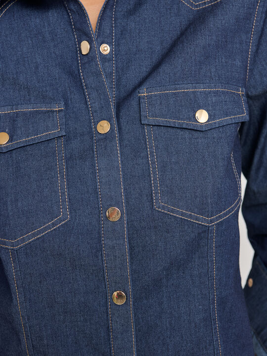 CAMISA VAQUERA BASICA Rinse Wash image number null