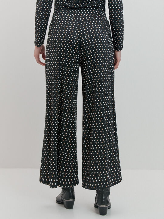 PANTALON EVASEE Estampado 1 image number null