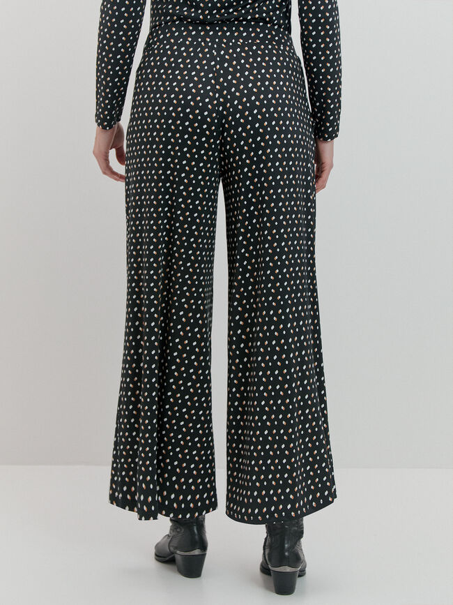 PANTALON EVASEE Estampado 1