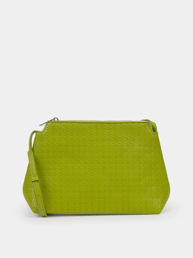 BOLSO BANDOLERA TRENZADO Verde