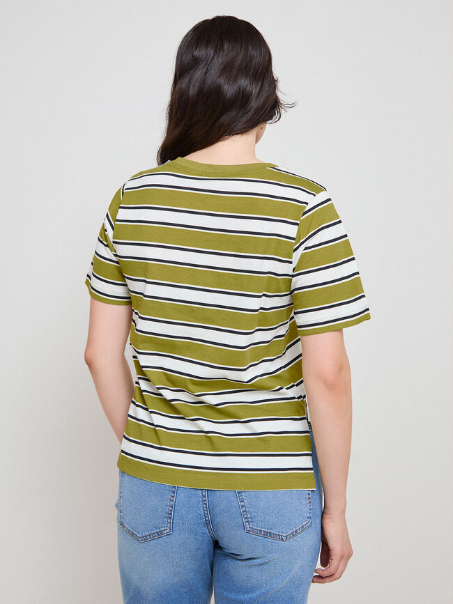 CAMISETA CUELLO PICO Rayas 2
