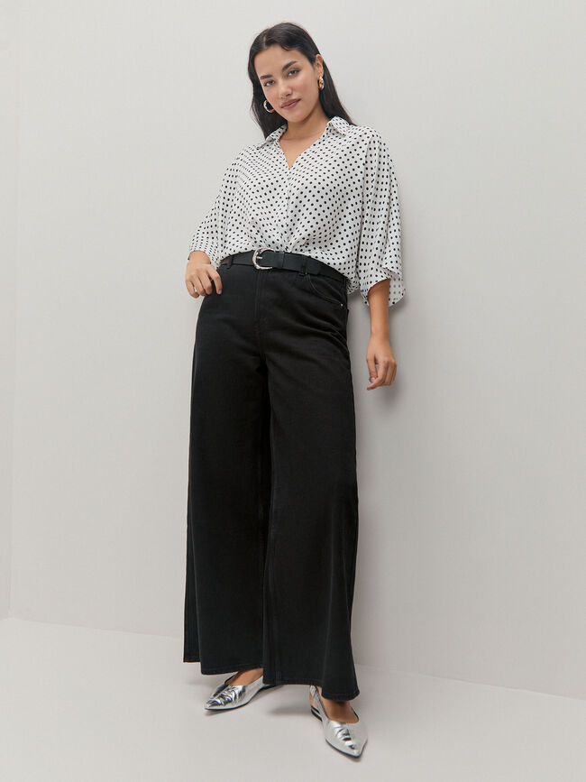 BLUSA VOLUMEN LUNARES Blanco Optico