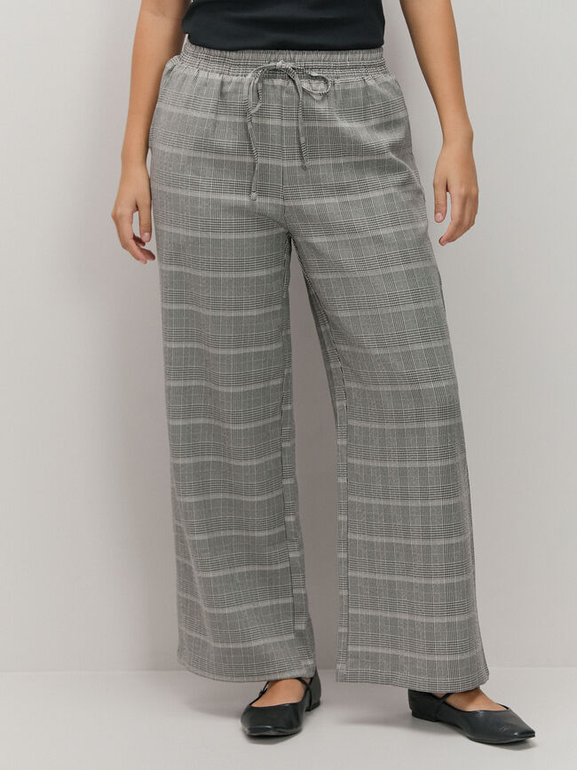 PANTALÓN PALAZZO PIEDRA OSCURO