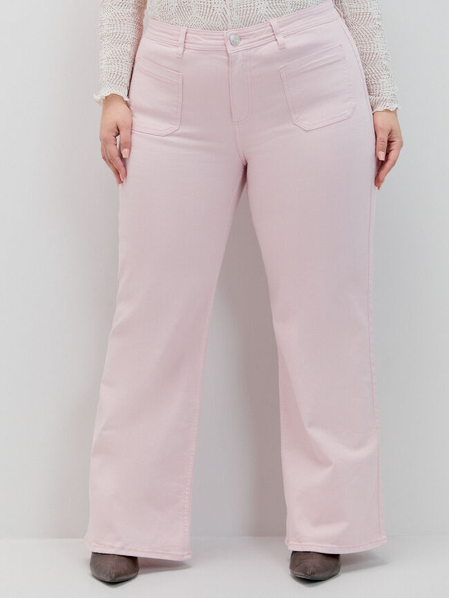 WIDE LEG CROP BOLSILLOS Rosa