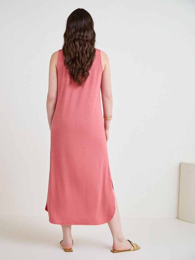 VESTIDO FLAM&Eacute; PLIEGUE ESCOTE Maquillaje Oscu