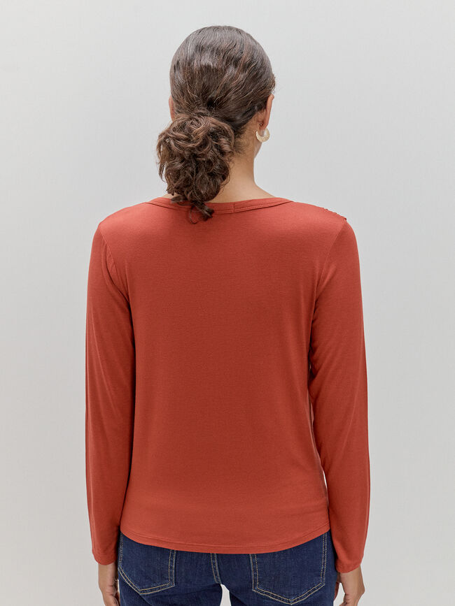 CAMISETA FRUNCES Teja