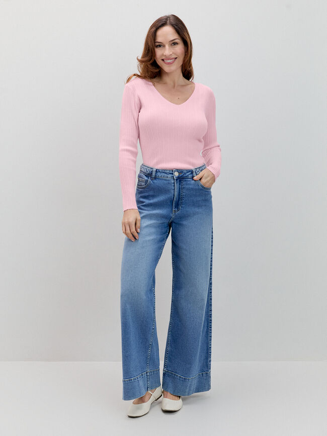 JERSEY PICO CANALE Rosa