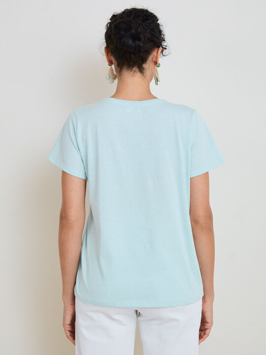 CAMISETA SUMMER VIBES Azul Agua image number null