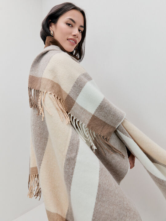 PONCHO MULTICOLOR RAYAS Crudo image number null