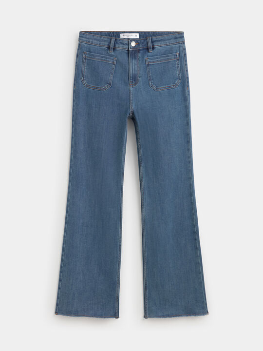 WIDE LEG BOLSILLOS Mid blue image number null