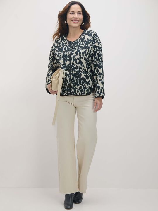 CHAQUETA ACOLCHADA ESTAMPADA Negro image number null