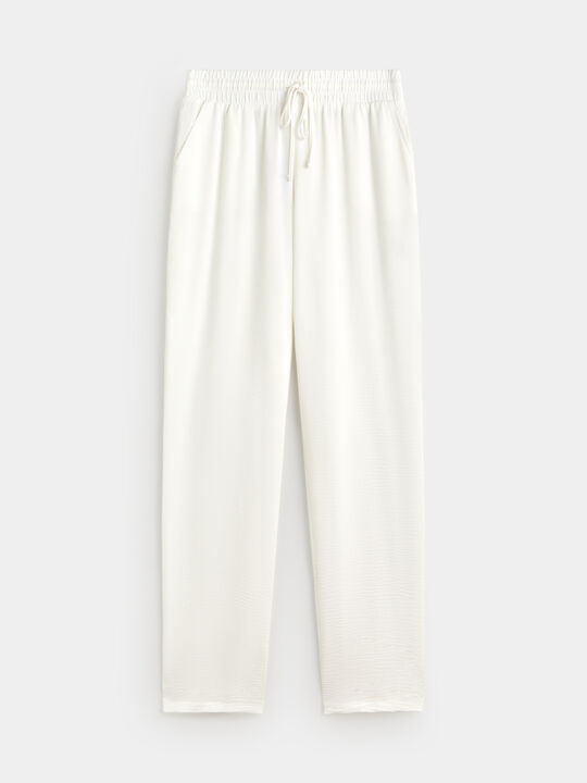 PANTAL&Oacute;N JOGGER Blanco Optico image number null