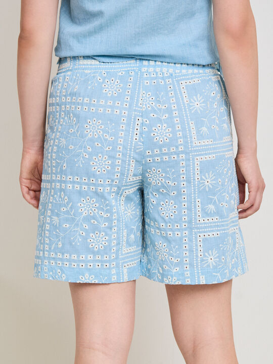 BERMUDA BORDADO Azul Chambray image number null