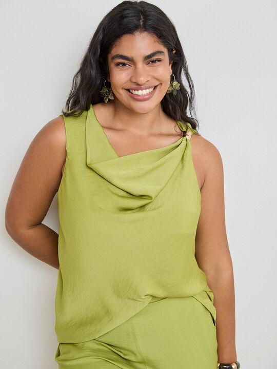 TOP CONJUNTO SATINADO Verde image number null