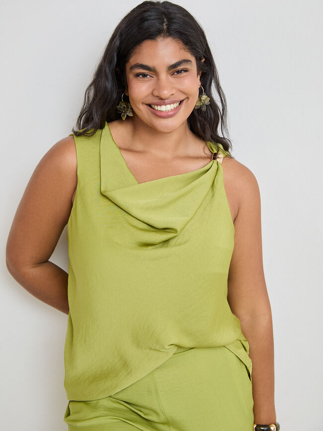 TOP CONJUNTO SATINADO Verde