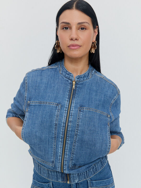 BOMBER VAQUERA Mid blue image number null
