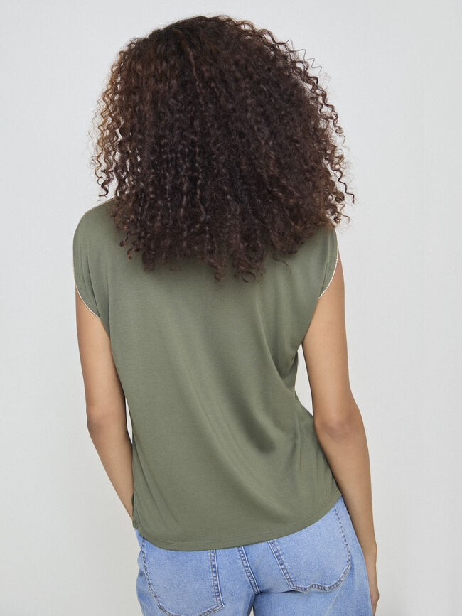 CAMISETA DETALLE BRILLO Bosque
