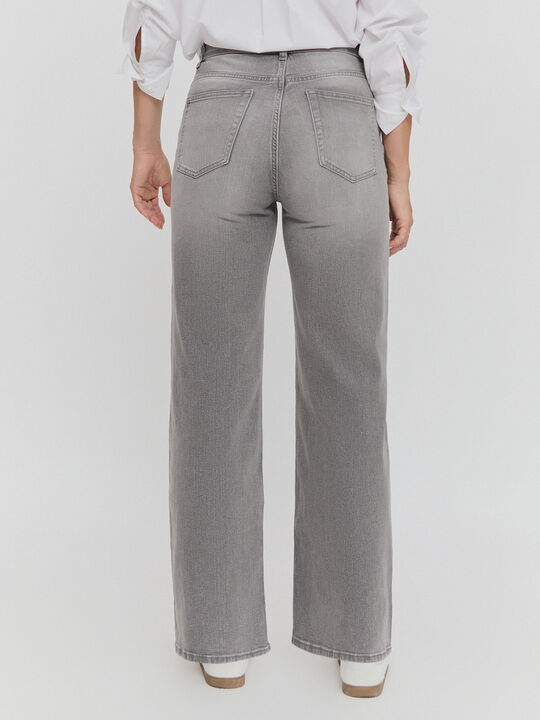 WIDE LEG B&Aacute;SICO Gris image number null