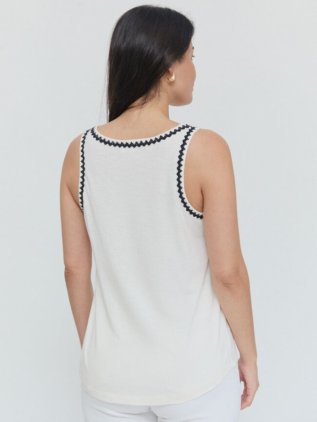 TOP FORNITURA Blanco Hueso