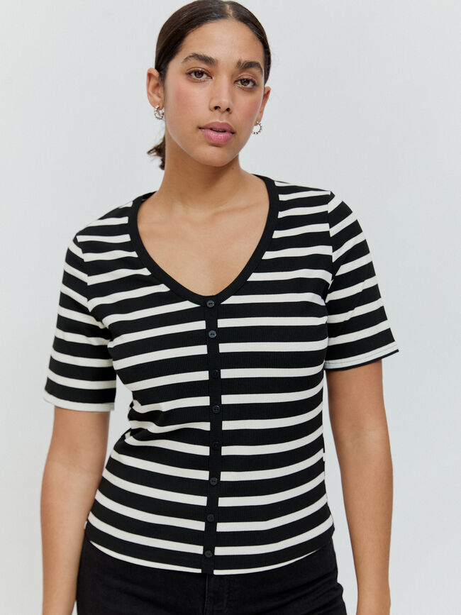 CAMISETA BOTONES RAYAS Rayas 1