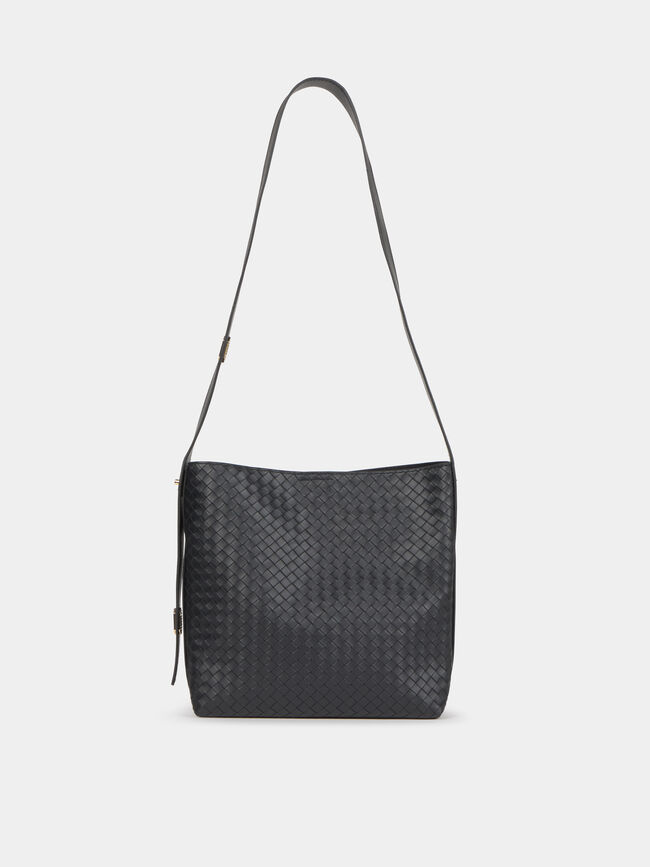 BOLSO HOMBRO TRENZADO Negro
