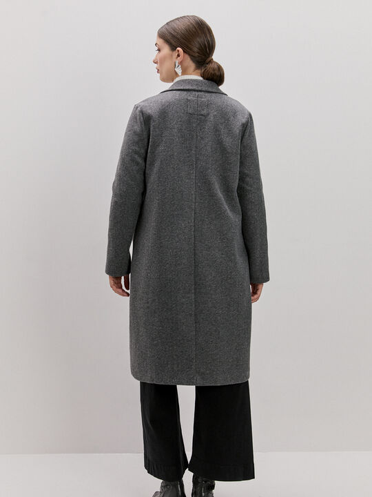 ABRIGO LARGO PAÑO Gris vigore cla image number null