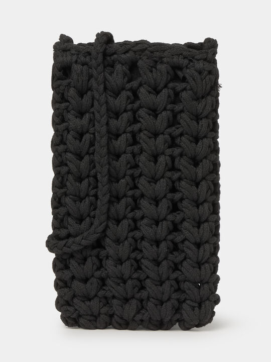 FUNDA PORTAMOVIL CROCHET Negro image number null