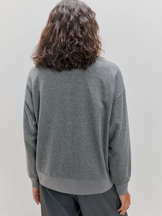 SUDADERA PURPURINA Gris pizarra image number null