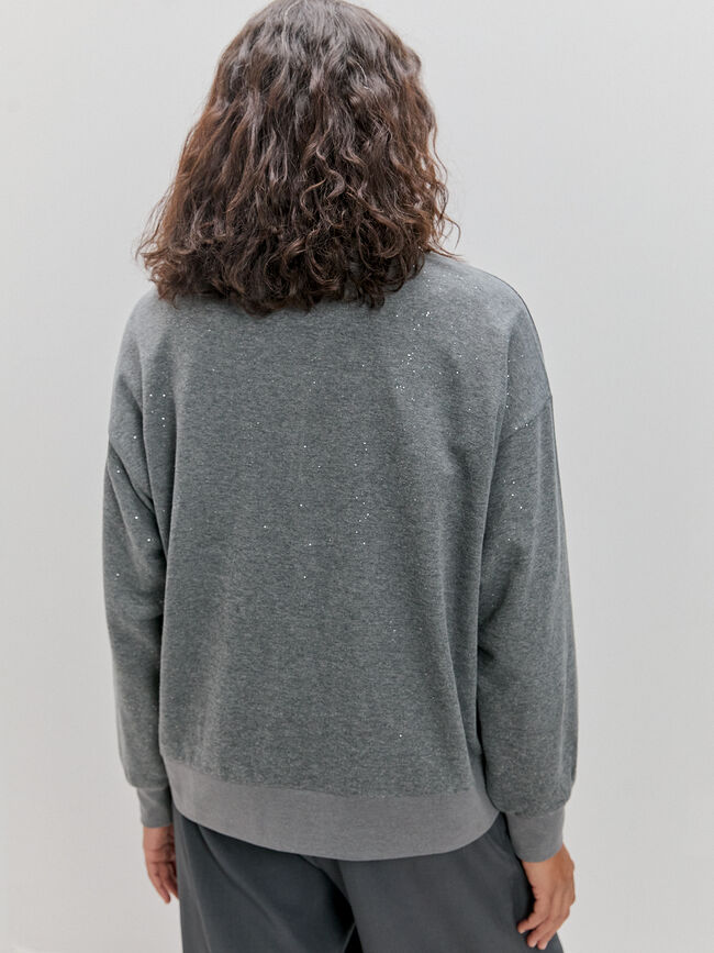 SUDADERA PURPURINA Gris pizarra