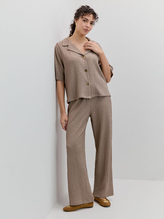 PANTALON TEXTURA Vison image number null