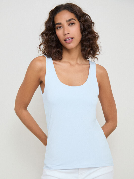 CAMISETA TIRANTE ANCHO Azul Bebe image number null