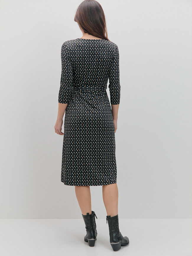 VESTIDO FALSO TOPO EVASEE Estampado 1