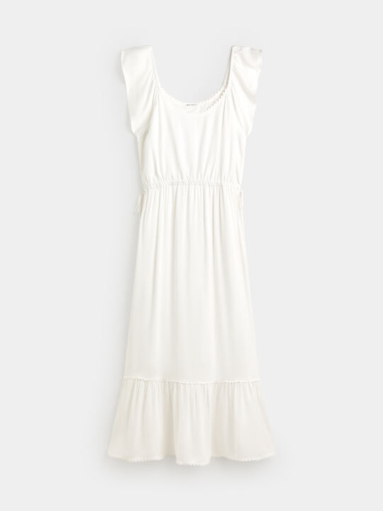 VESTIDO BLANCO FORNITURAS Blanco Optico image number null