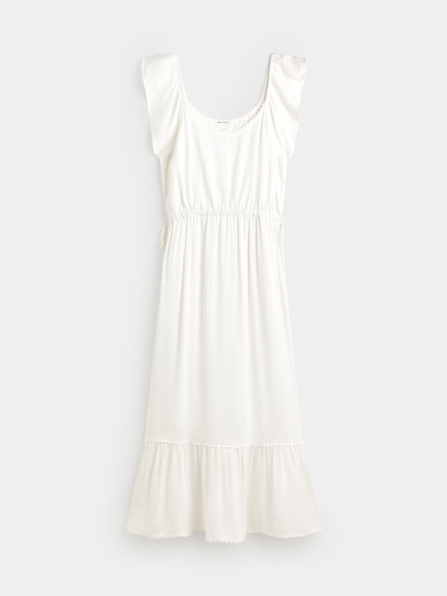 VESTIDO BLANCO FORNITURAS Blanco Optico