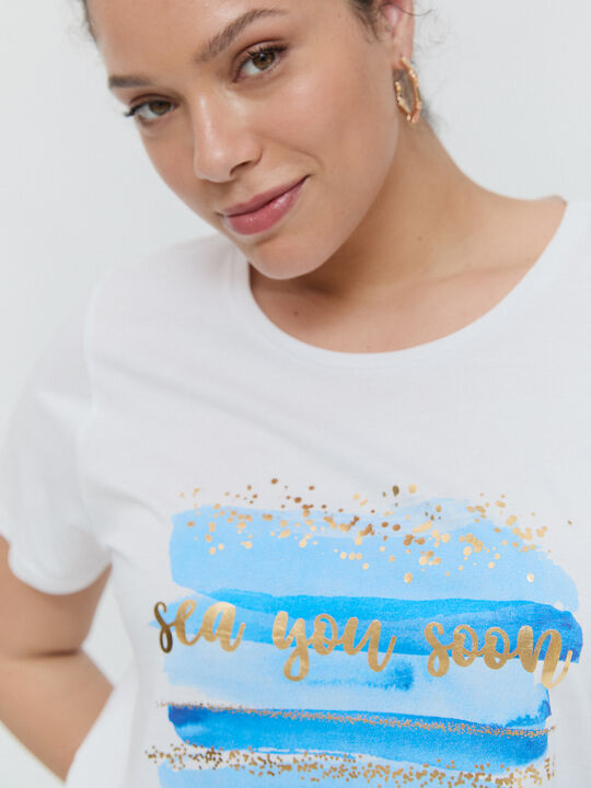 CAMISETA POSICIONAL MAR Blanco Optico image number null