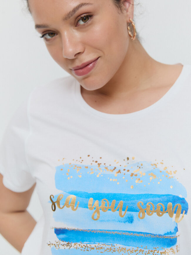 CAMISETA POSICIONAL MAR Blanco Optico