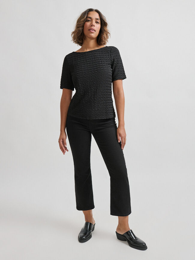 CAMISETA TEXTURA Negro