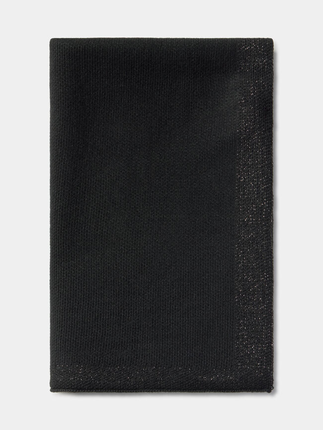 BUFANDA DETALLE BRILLO Negro