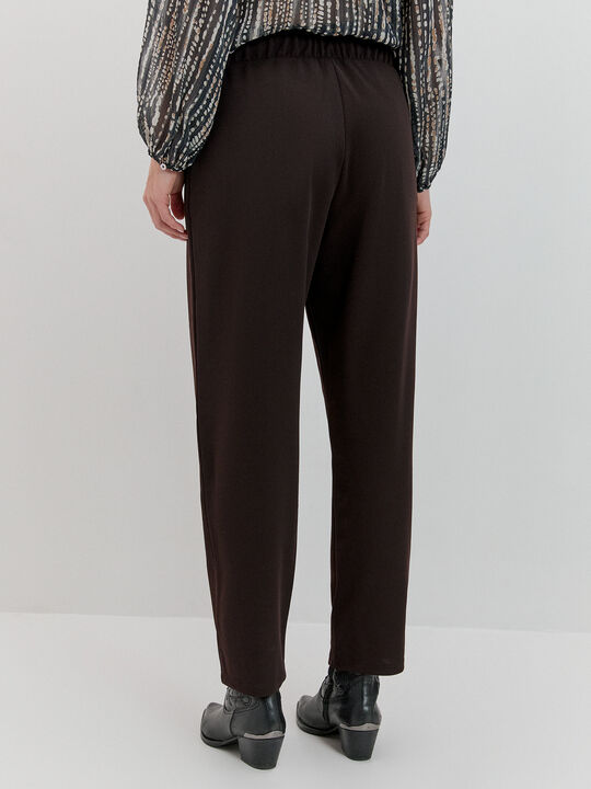 PANTALON LAZADA Marron chocolat image number null