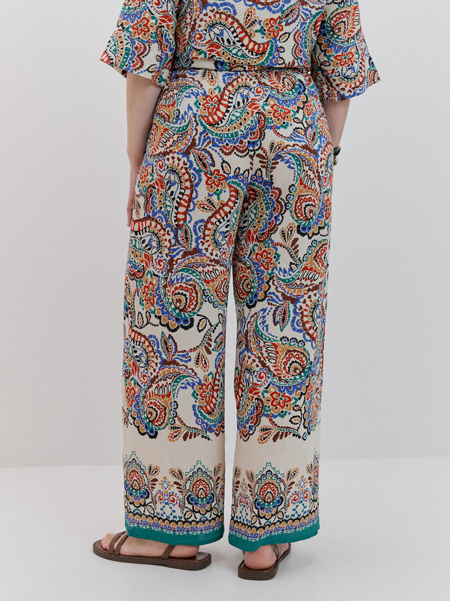 PANTAL&Oacute;N ANCHO GOMA Crudo