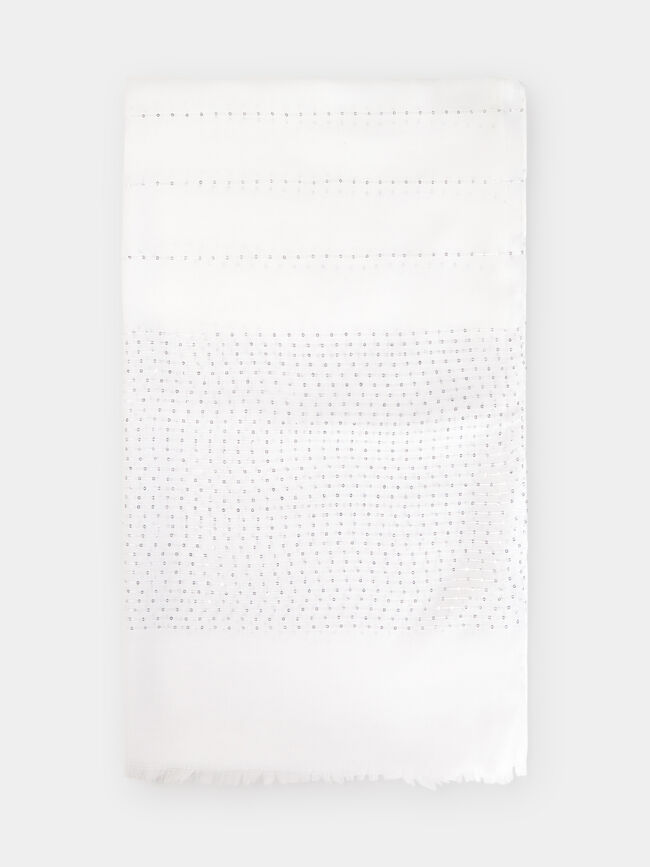 PA&Ntilde;UELO DETALLE LENTEJUELAS Blanco Optico